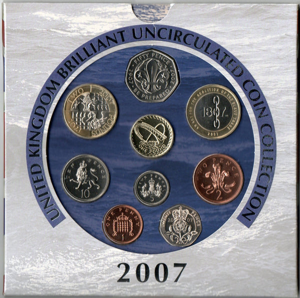 Royal Mint. Uncirculated year sets. 1983- 2007