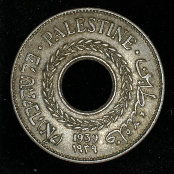 Palestine. 5 Mils. 1939