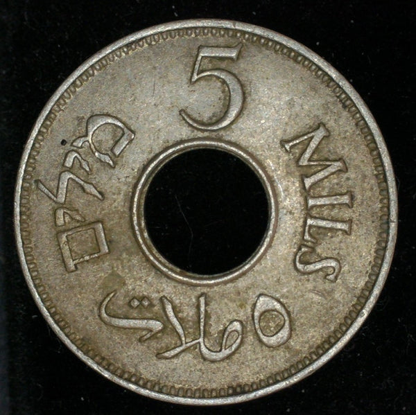 Palestine. 5 Mils. 1939