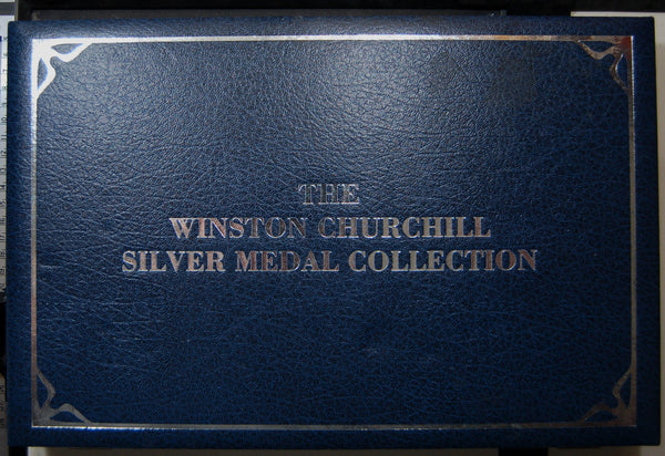 Winston Churchill Silver Medal Collection. Franklin Mint.