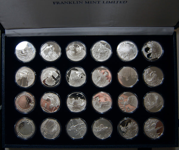 Winston Churchill Silver Medal Collection. Franklin Mint.