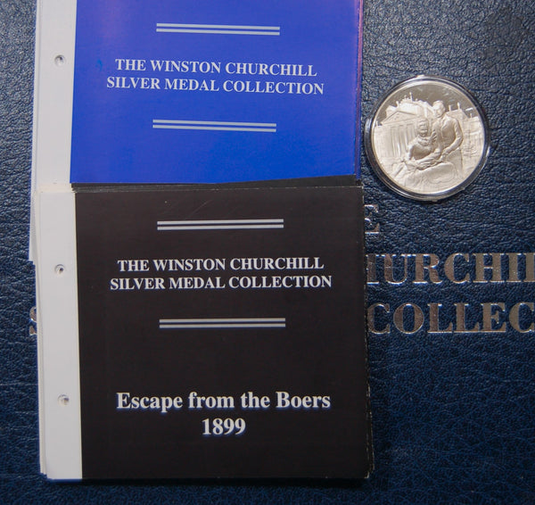 Winston Churchill Silver Medal Collection. Franklin Mint.