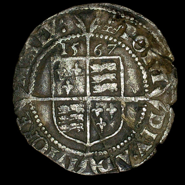 Elizabeth I. Sixpence. 1567