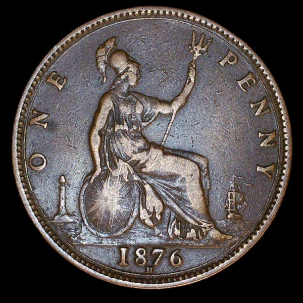 Victoria. Penny. 1876 H