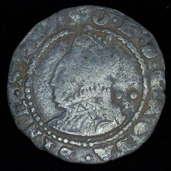 Elizabeth I. Halfgroat.  1587-9