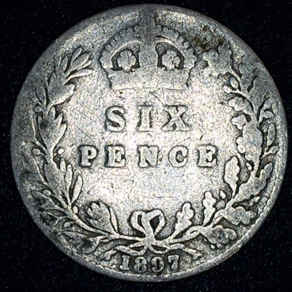 Victoria. Sixpence. 1897