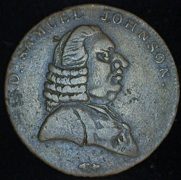 Warwickshire. Half penny token. Samuel Johnson.