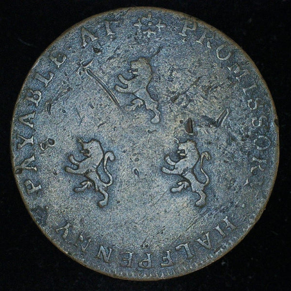 Warwickshire. Half penny token. Samuel Johnson.