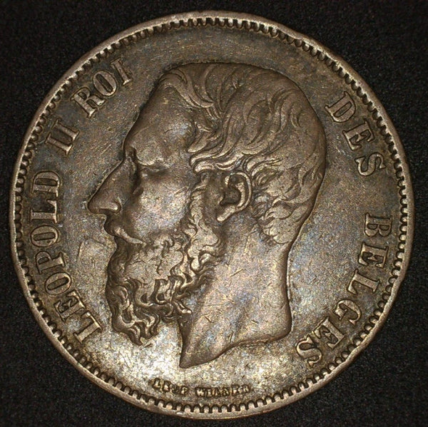 Belgium. 5 Francs. 1872