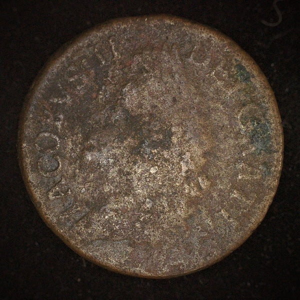 Ireland. James II. Gun money small Half Crown. 1690