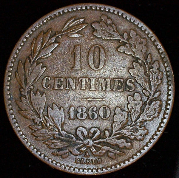 Luxembourg. 10 centimes. 1860