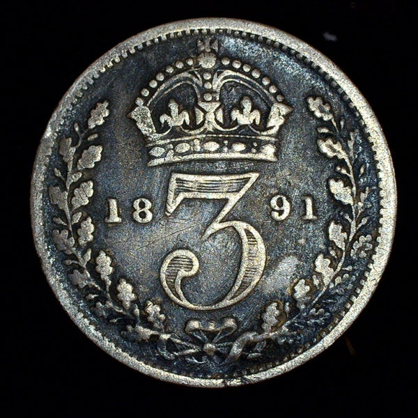 Victoria. Threepence. 1891. A selection
