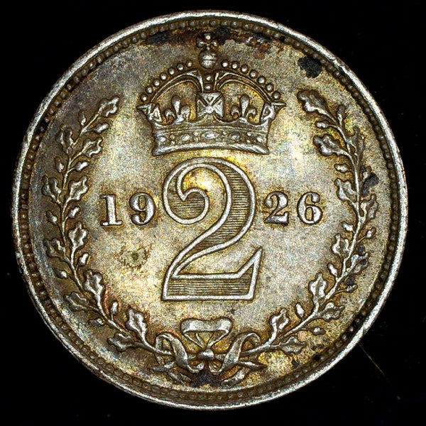 George V. Maundy Two Pence. 1926