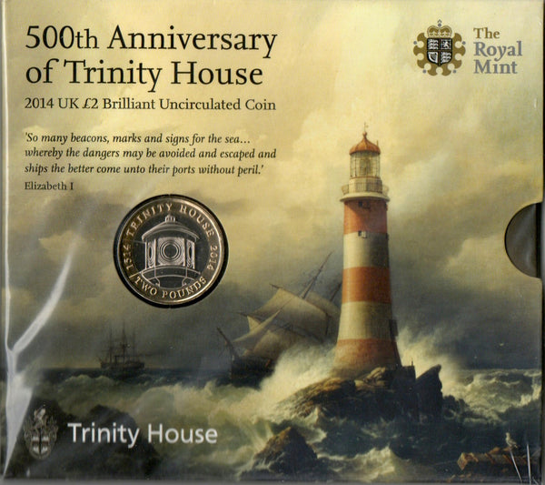 Royal Mint. Two Pounds. 2014. Trinity House.