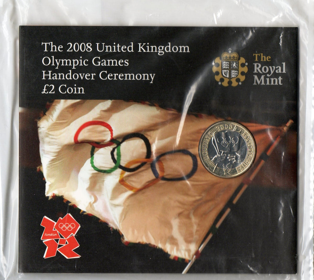 Royal Mint. Two Pounds. 2008. Olympic Handover Ceremony.