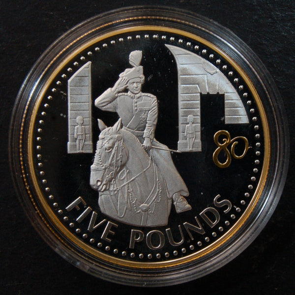 Jersey. Silver proof five pounds. 2006 'Trooping the colour' – Coins4all