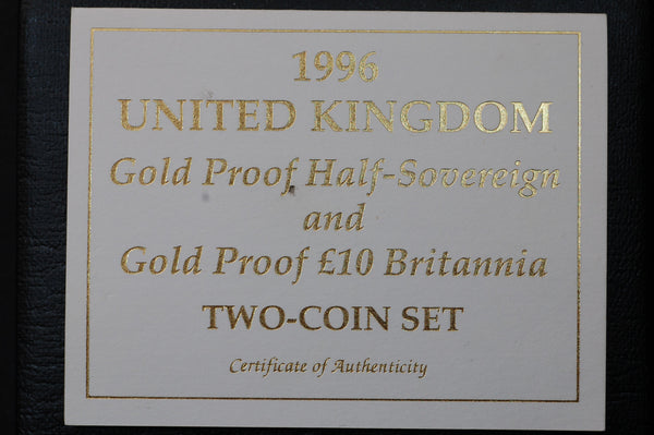 Royal Mint. 2 coin gold proof set. 1996