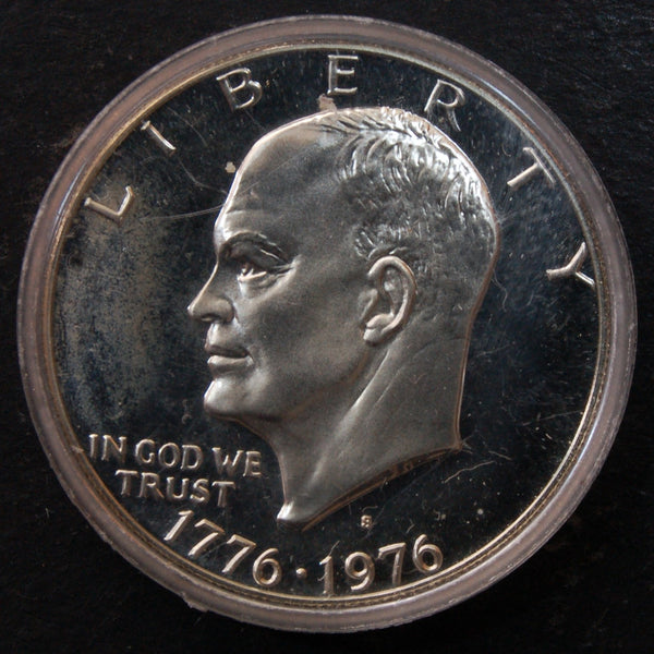 USA. Proof silver one dollar. 1976