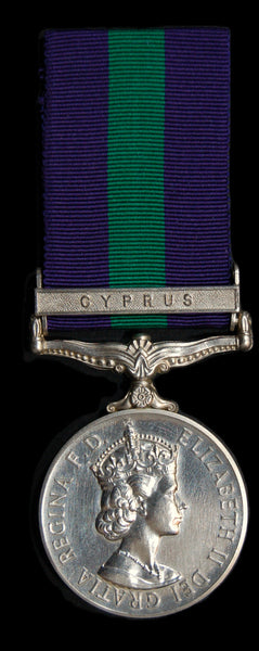 General service Medal. 1918-62. Cyprus. Hinks. Royal Signals.