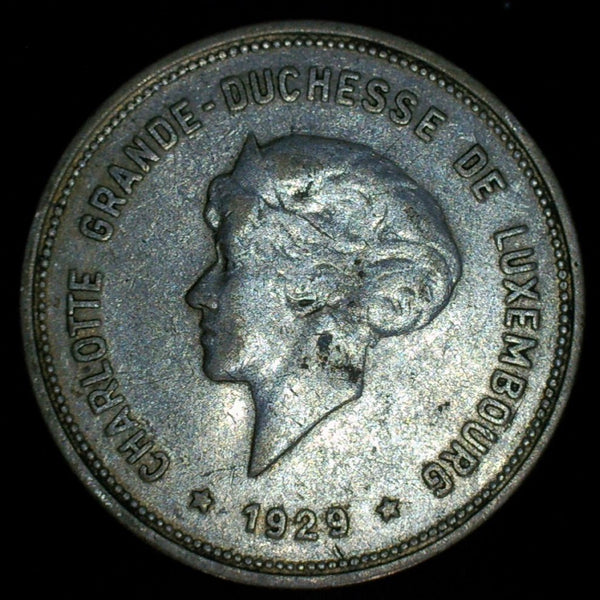 Luxembourg. 5 Francs. 1929