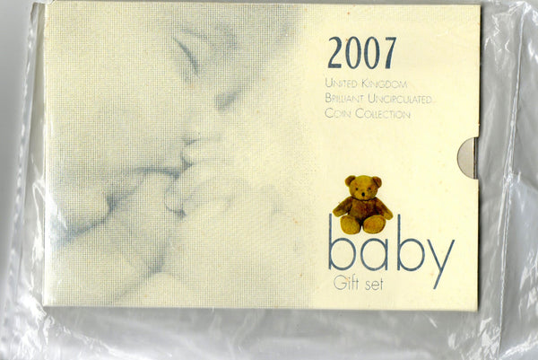 Royal Mint. Brilliant Uncirculated coin set. 2007. Baby gift set.