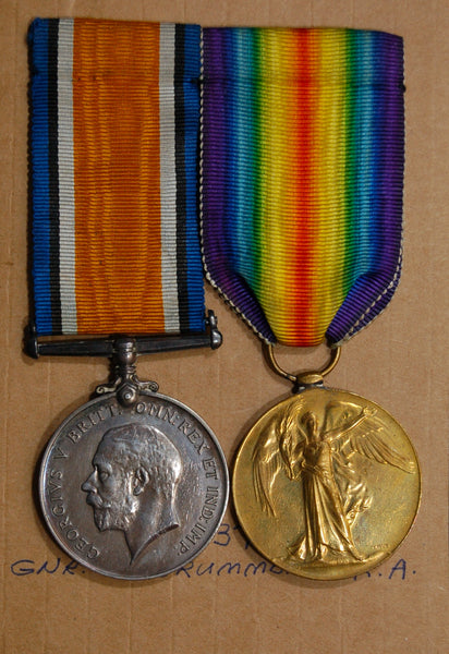 WW1. Pair. Drummond. R.A.