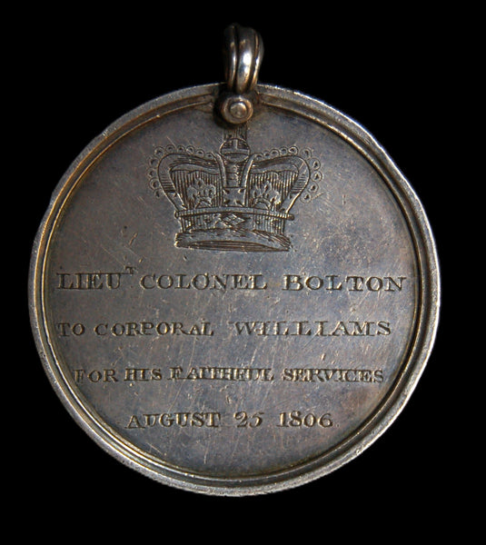 Royal Liverpool Volunteers. Merit Medal. 1806