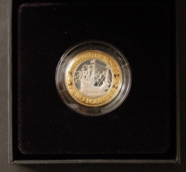 Royal Mint. Silver proof Two Pounds. 2011. Mary Rose.