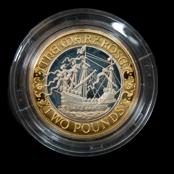 Royal Mint. Silver proof Two Pounds. 2011. Mary Rose.