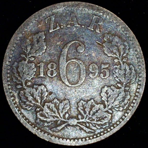 South Africa. Sixpence. 1895.