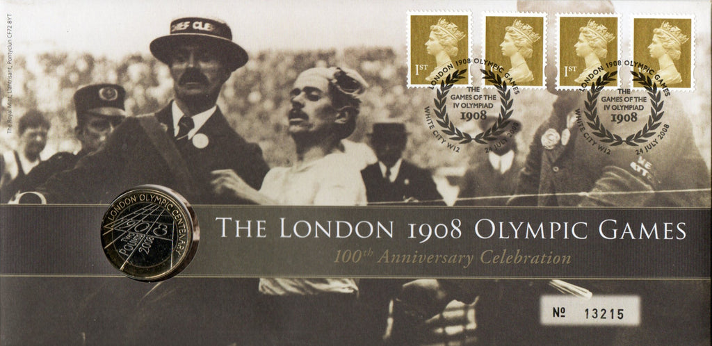 Royal Mint. Two Pounds. 2008. Olympic centenary  FDC