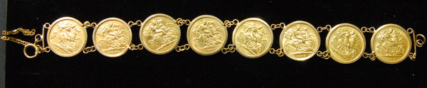 Half Sovereign X 8. Bracelet