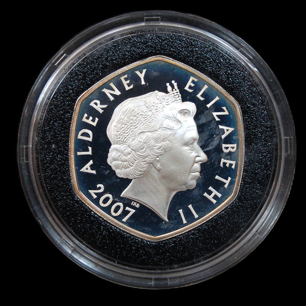 Alderney. Royal Mint. Proof Silver Five Pounds. 2007