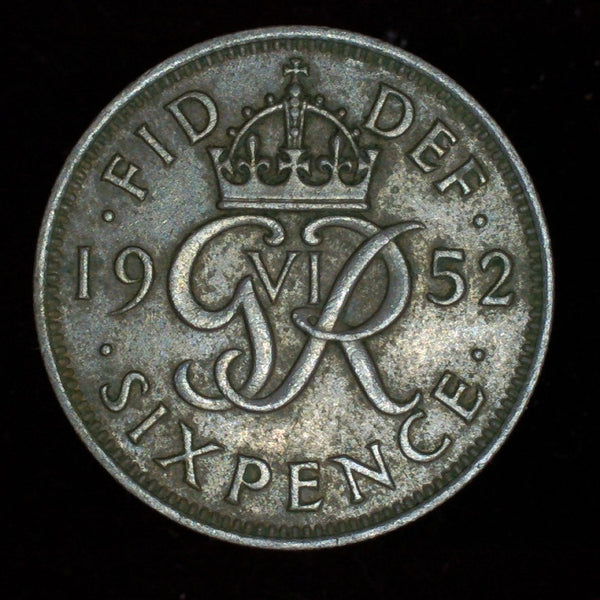 George VI. Sixpence. 1952