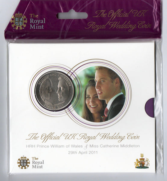 Royal Mint. Five Pounds. 2011. Royal Wedding.