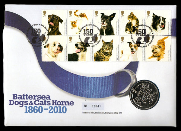 Royal Mint. Commemorative Medal. 2010. Battersea Dogs & Cats Home.