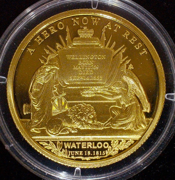 St Helena. Wellington, the life and legacy coin set, including the gold example. 2019