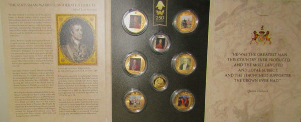 St Helena. Wellington, the life and legacy coin set, including the gold example. 2019