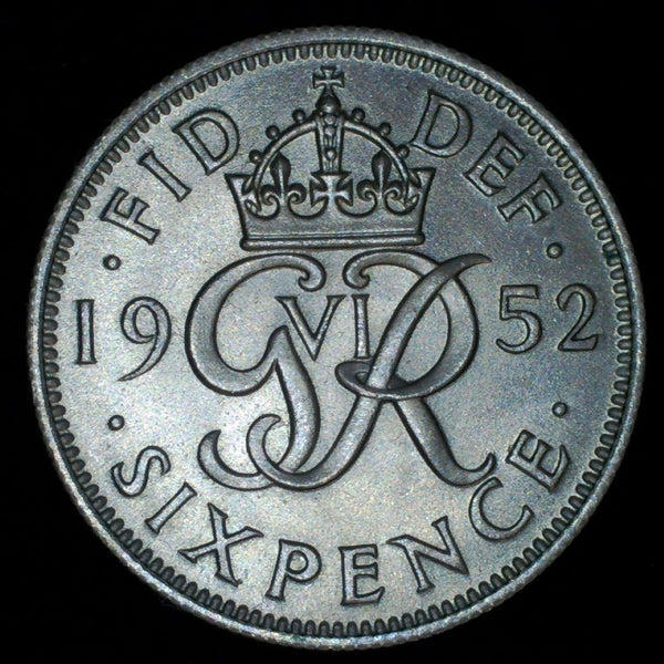 George VI. Sixpence. 1952