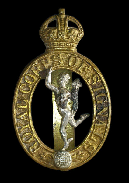 Cap Badge. Royal Corps of Signals.