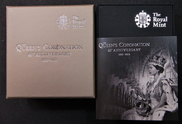 Royal Mint. Proof silver 5 pounds. 2013. Gold plated edition.