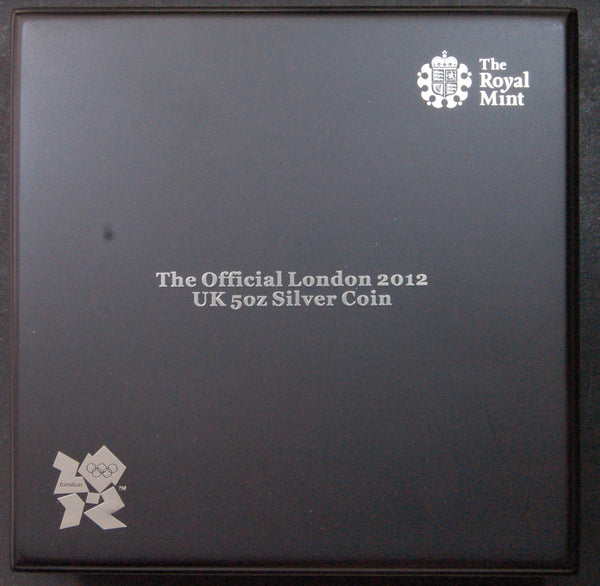 Royal Mint. Olympic 5 ounce/10 pound silver proof coin. 2012.