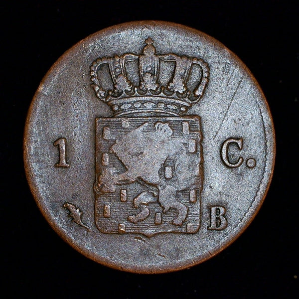 Netherlands. One Cent. 1823 B