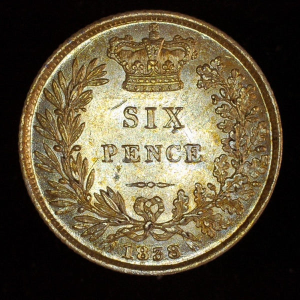 Victoria. Sixpence. 1838