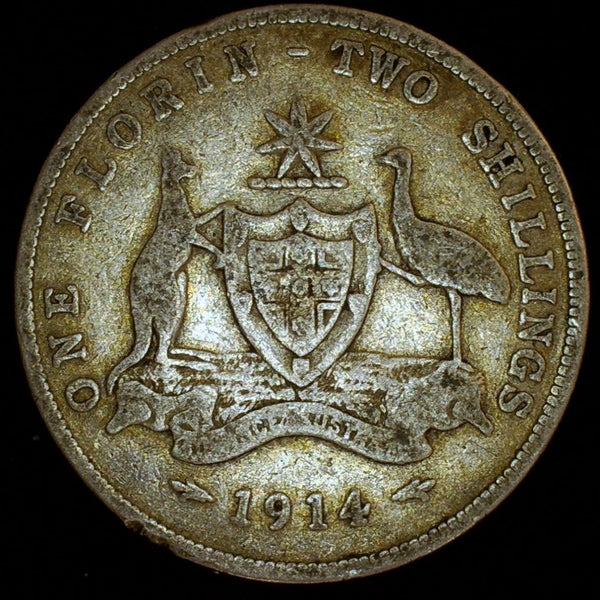 Australia. Florin. 1914.