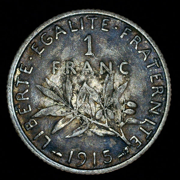 France. One Franc. 1915