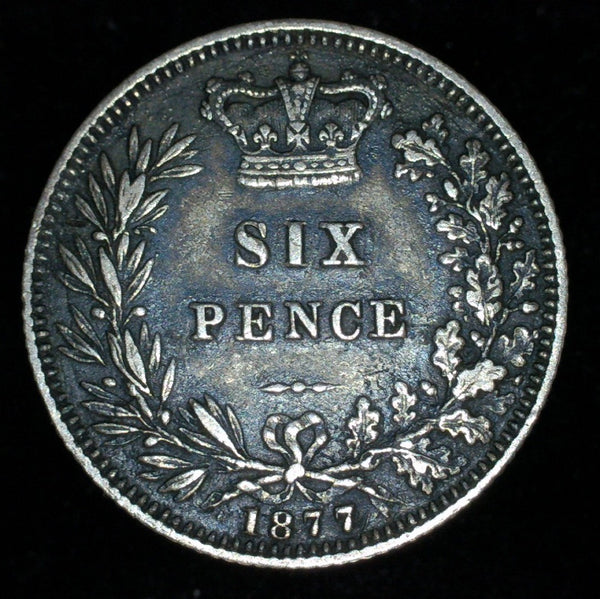 Victoria. Sixpence. 1877