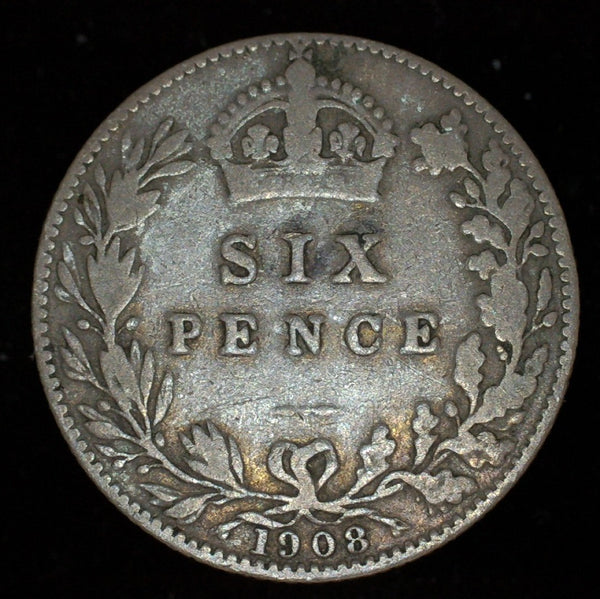 Edward VII. Sixpence. 1908