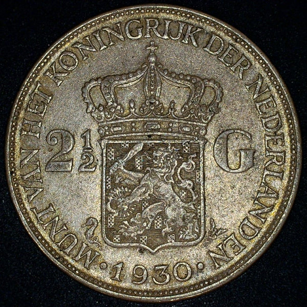 Netherlands. 2 1/2 Gulden. 1930