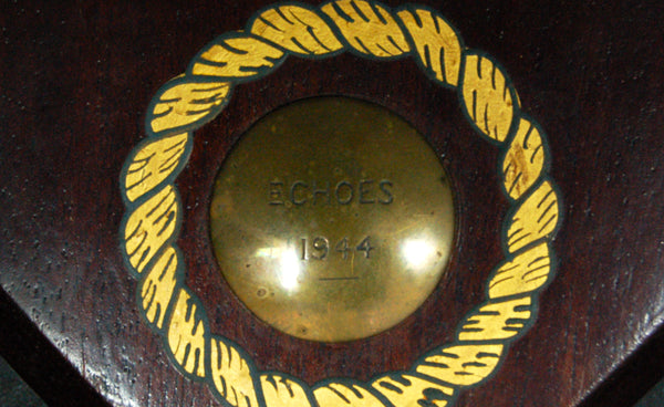 WW2. Award plaque for Deck Hockey. HMS Unicorn.